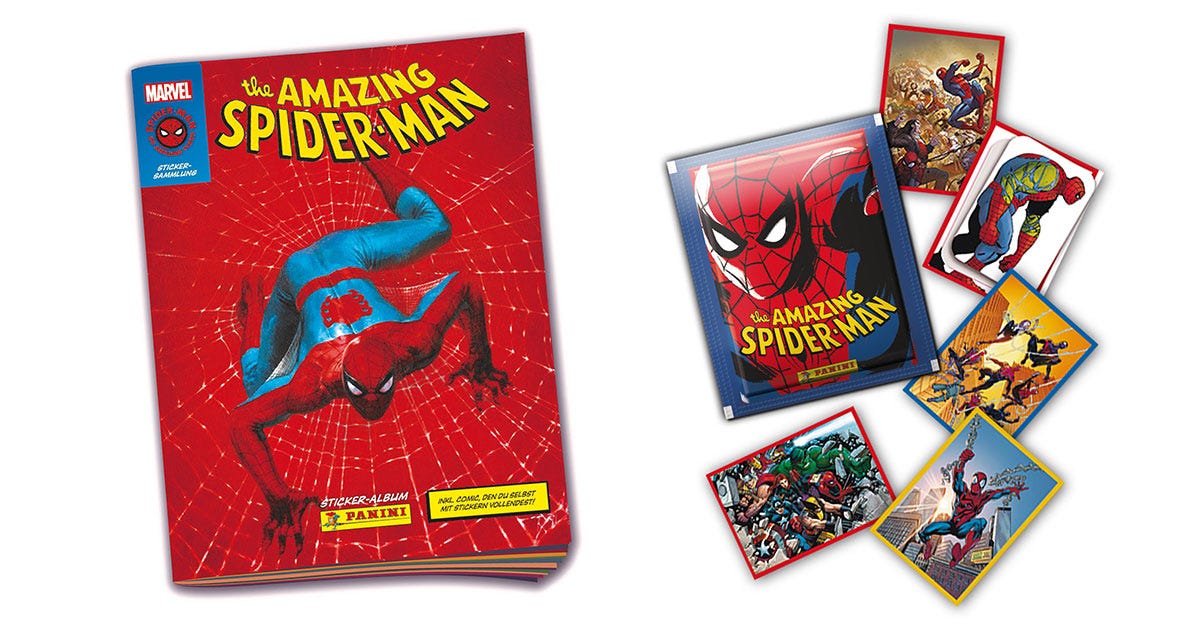 Spider-Man 60th Anniversary – Sticker und Trading Cards