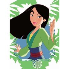 Disney Prinzessin - Lebe dein Abenteuer - Sticker & Cards - LE Card 4 Mulan