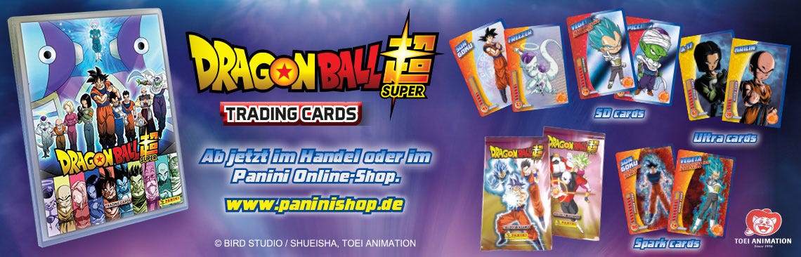 Dragon Ball Super - Trading Cards - Ab jetzt im Handel oder im Panini Online-Shop
