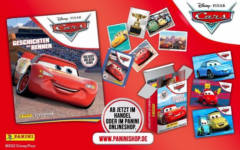 Disney Cars - Sticker und Cards - Geschichten und Rennen - Ab jetzt im Handel oder im Panini Onlineshop