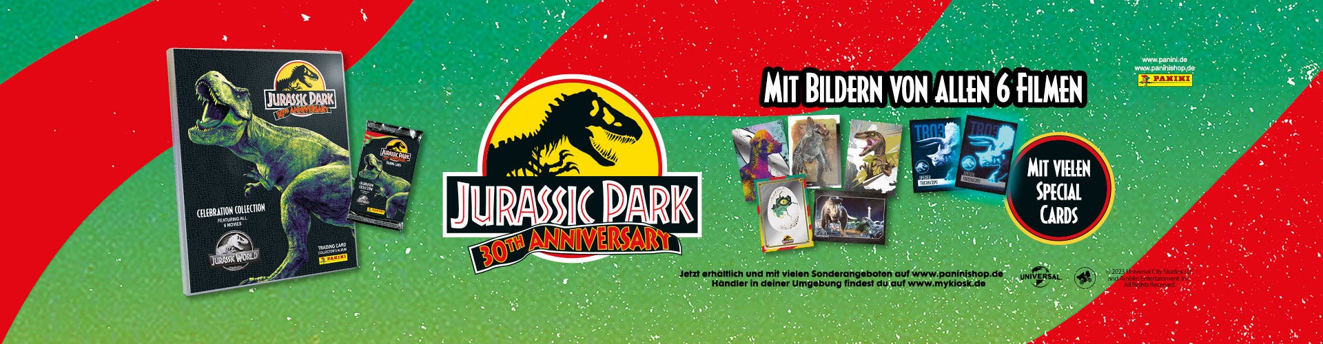 Jurassic Anniversary Trading Cards Banner
