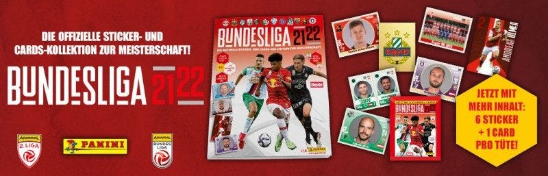 Bundesliga Österreich 2021-22 Sticker und Cards Kollektion - Banner 