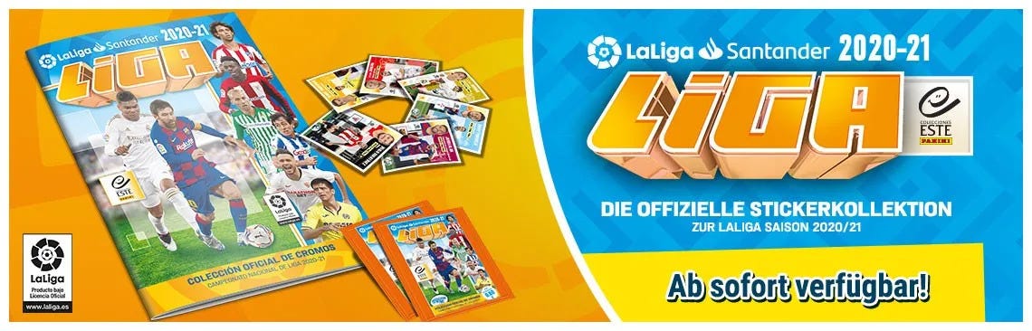 LaLiga 2020-21 - Die offizielle Stickerkollektion zur LaLiga Saison 2020-21 - Ab sofort verfügbar!